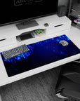 Abstract Deskmat | Mousepad | Deskpad - Neon Cascade - AniChan