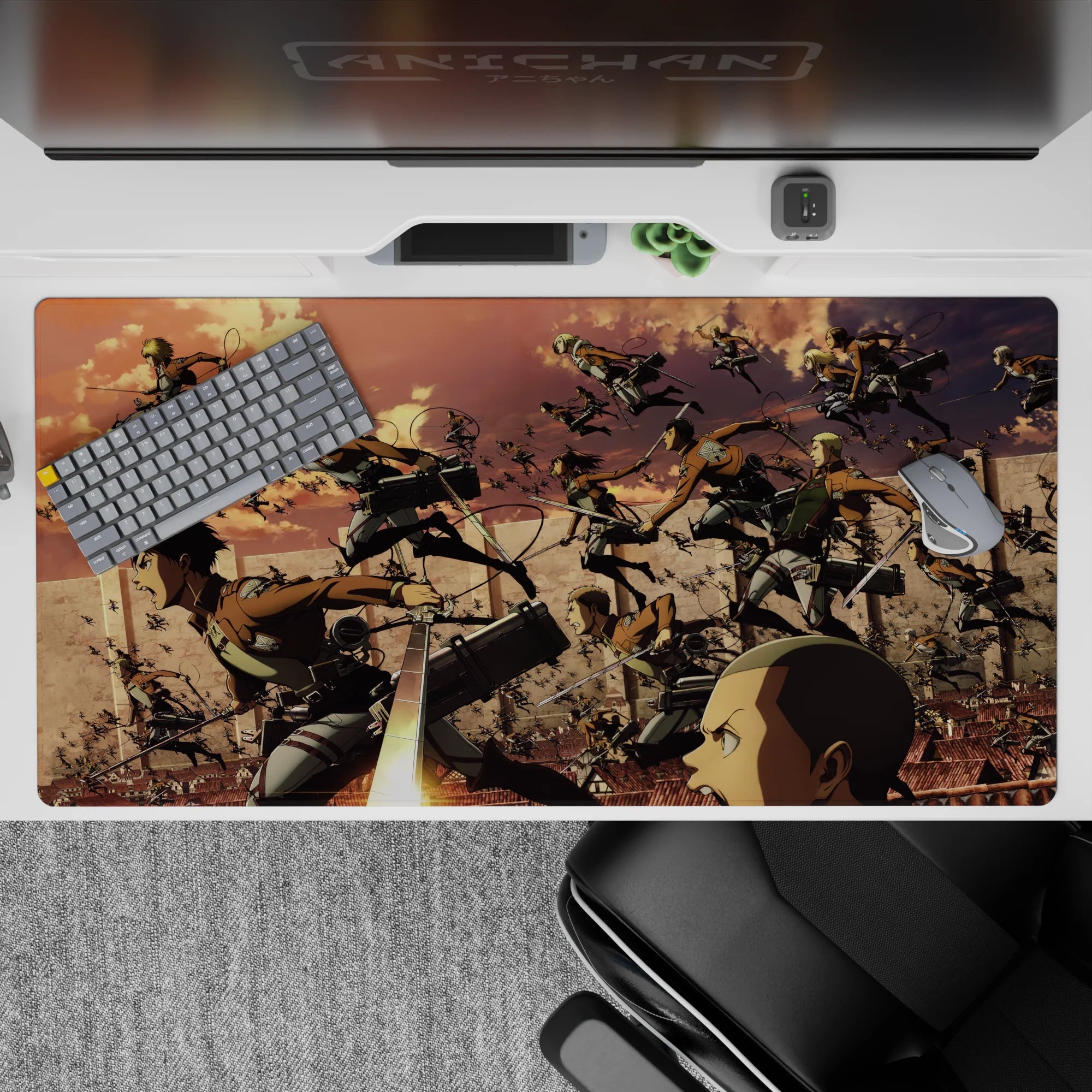 Attack on Titan - Anime Mouse Pad and Desk Pad - Survey Corps Last Stand - AniChan