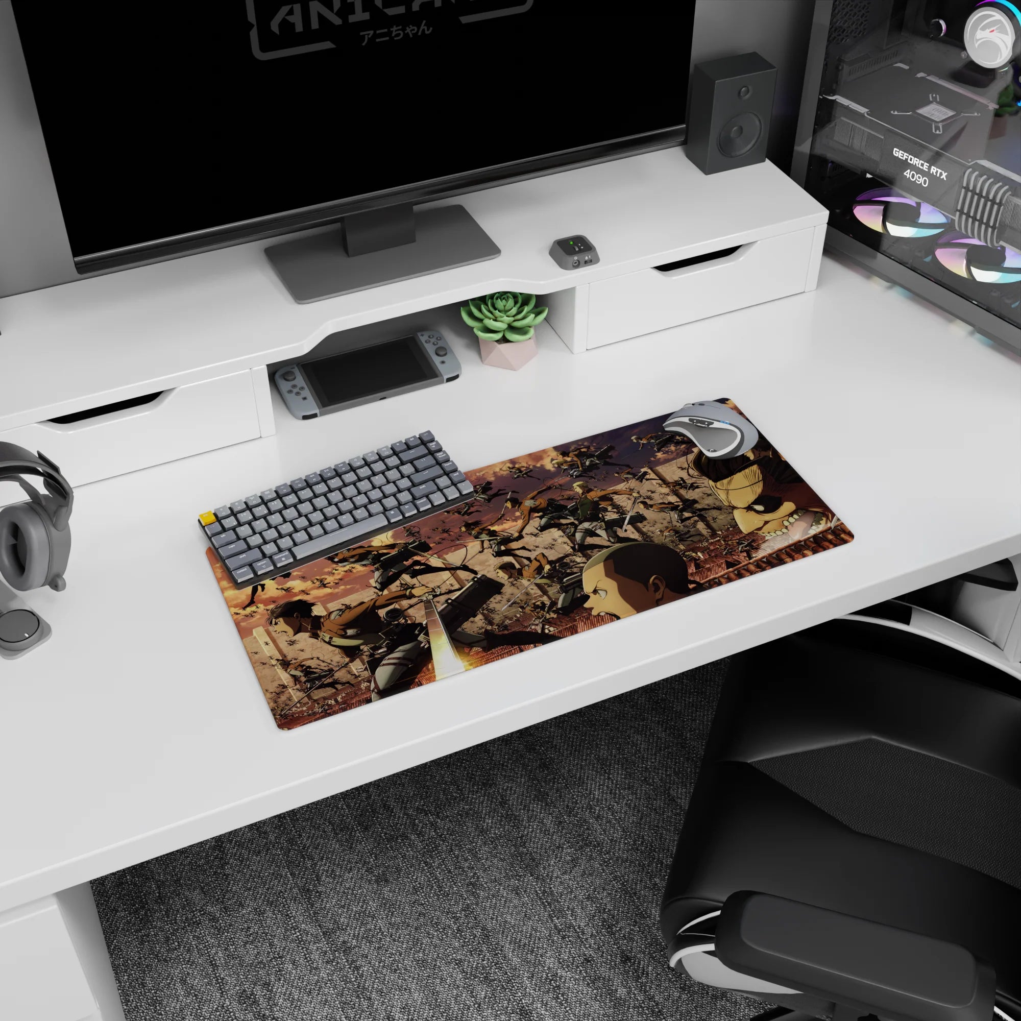 Attack on Titan - Anime Mouse Pad and Desk Pad - Survey Corps Last Stand - AniChan