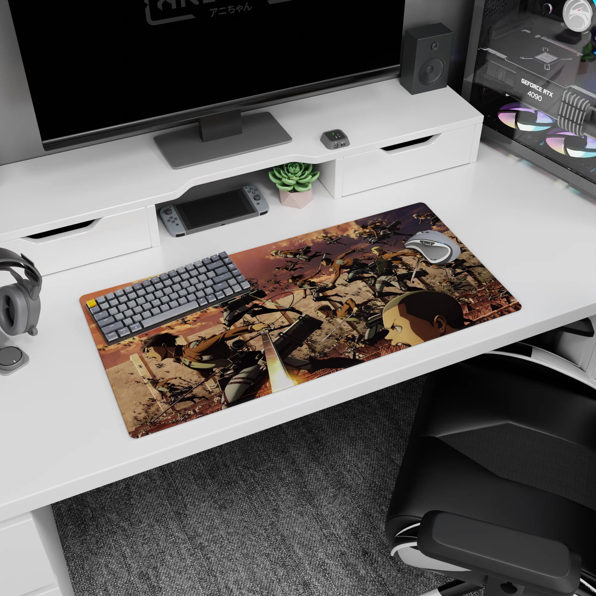 Attack on Titan - Anime Mouse Pad and Desk Pad - Survey Corps Last Stand - AniChan