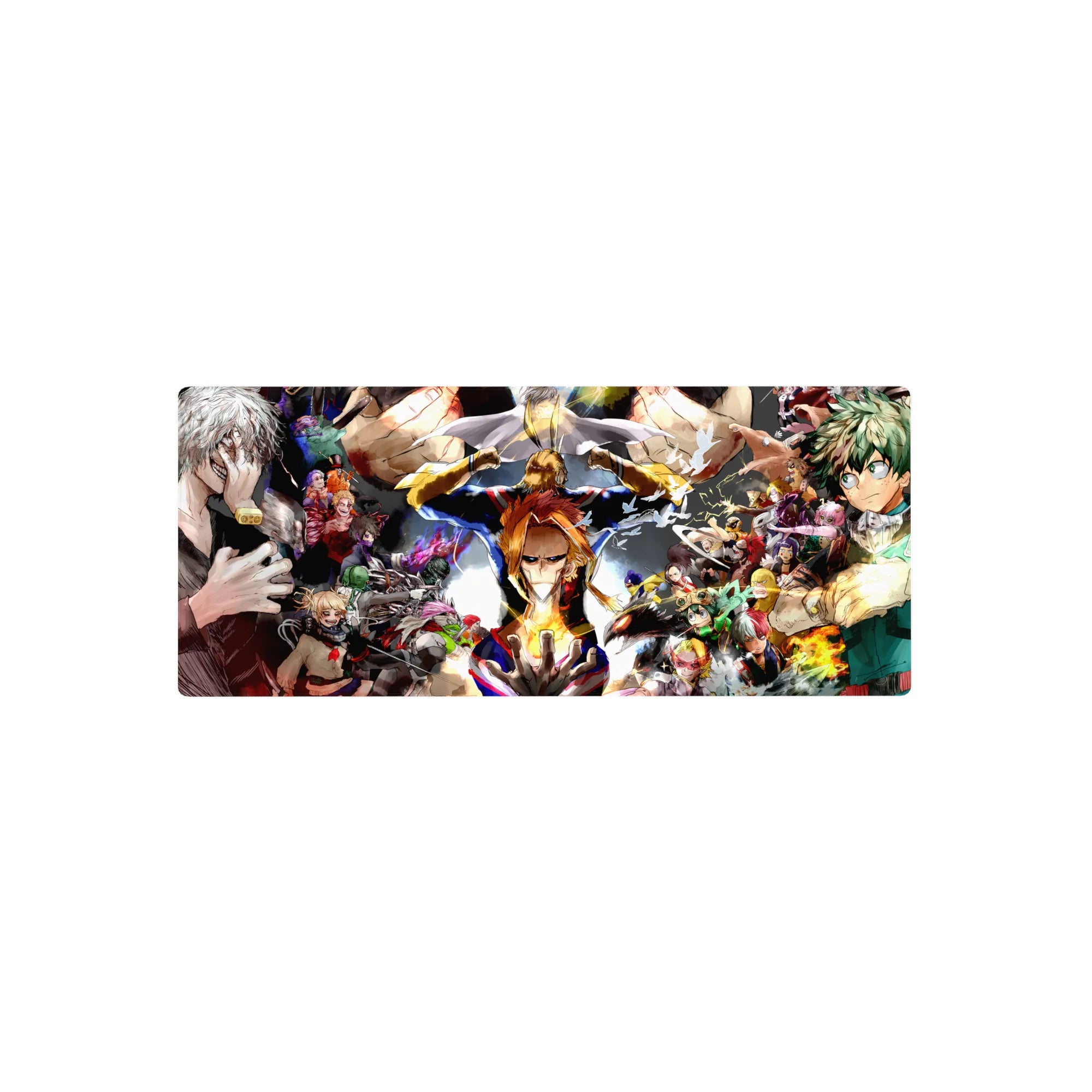 My Hero Academia Deskmat | Mousepad | Deskpad - Heroes vs. Villains Showdown - AniChan