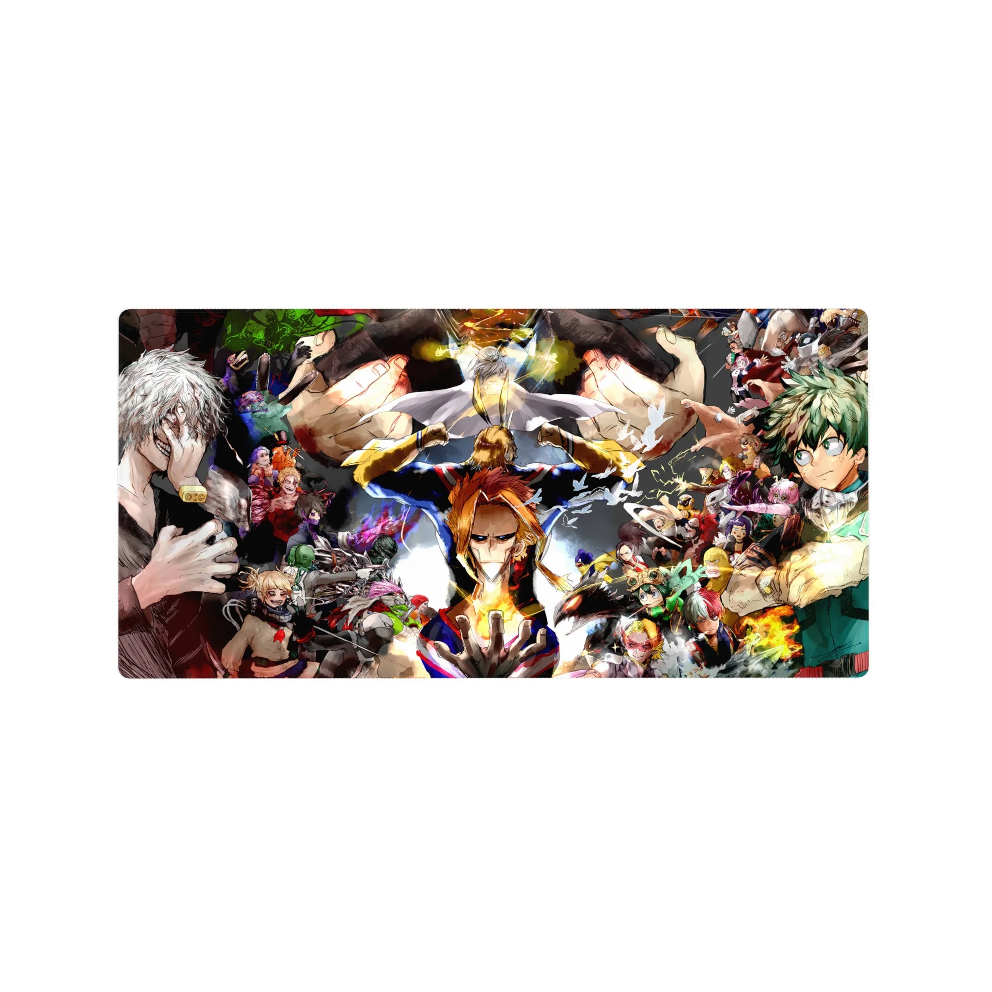 My Hero Academia Deskmat | Mousepad | Deskpad - Heroes vs. Villains Showdown - AniChan