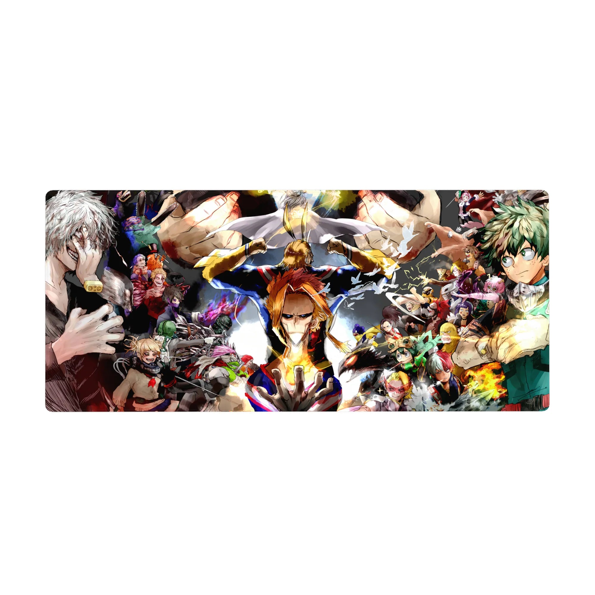 My Hero Academia Deskmat | Mousepad | Deskpad - Heroes vs. Villains Showdown - AniChan