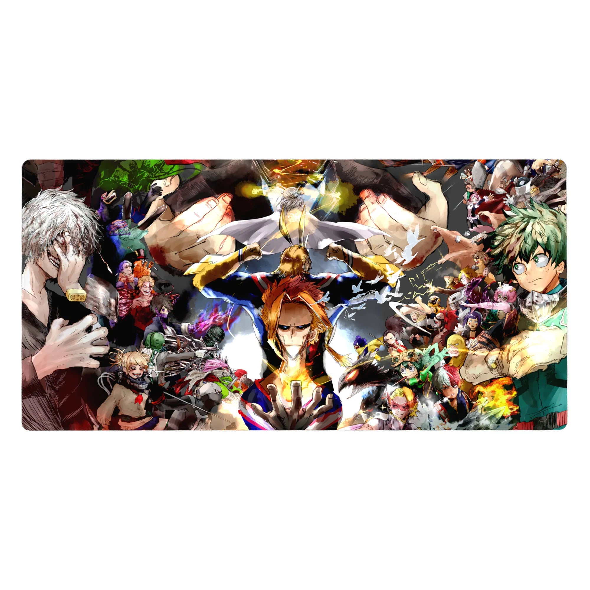 My Hero Academia Deskmat | Mousepad | Deskpad - Heroes vs. Villains Showdown - AniChan