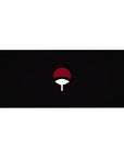 Naruto Uchiha clan fan symbol anime desk pad mouse pad, 36x16 inches.