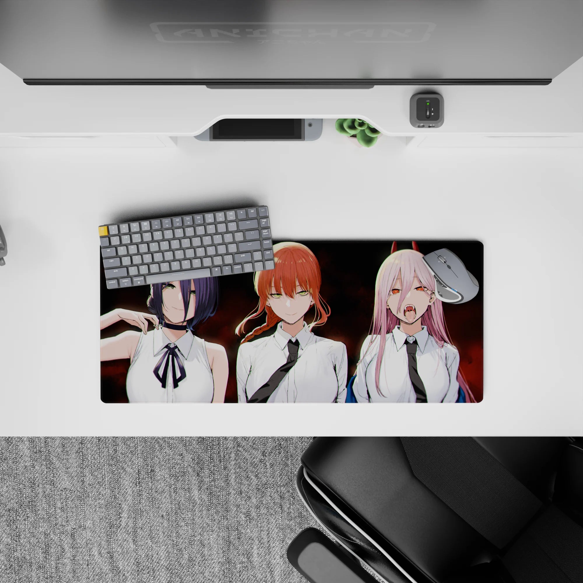 Chainsaw Man - Anime Mouse Pad and Desk Pad - Fiendish Trinity - AniChan