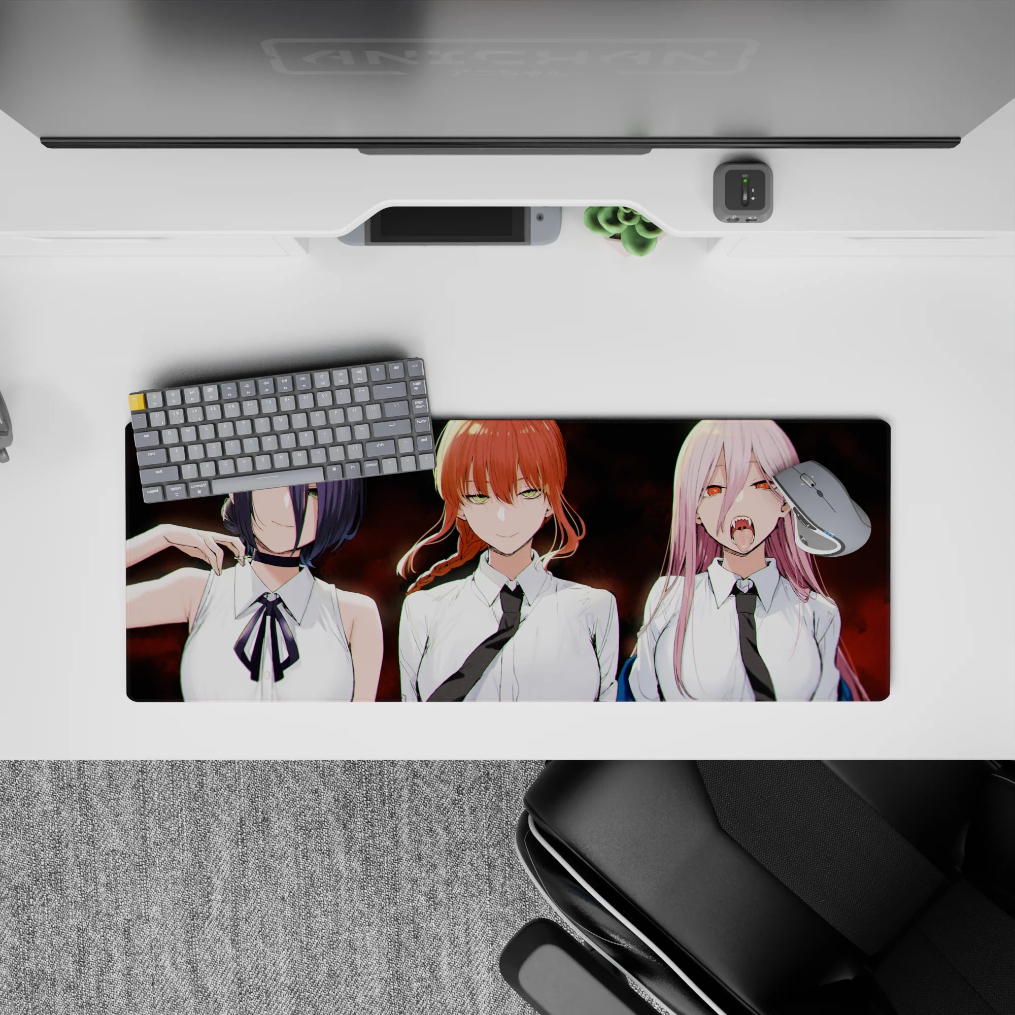 Chainsaw Man - Anime Mouse Pad and Desk Pad - Fiendish Trinity - AniChan