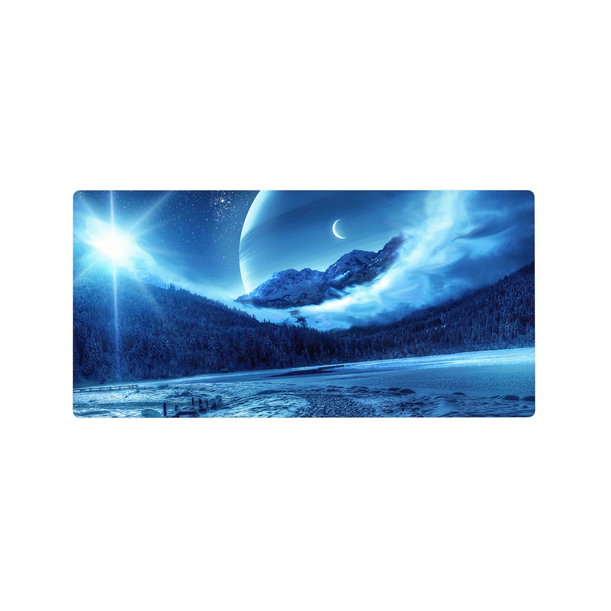 Fantasy Landscapes Deskmat | Mousepad | Deskpad - Cosmic Frost