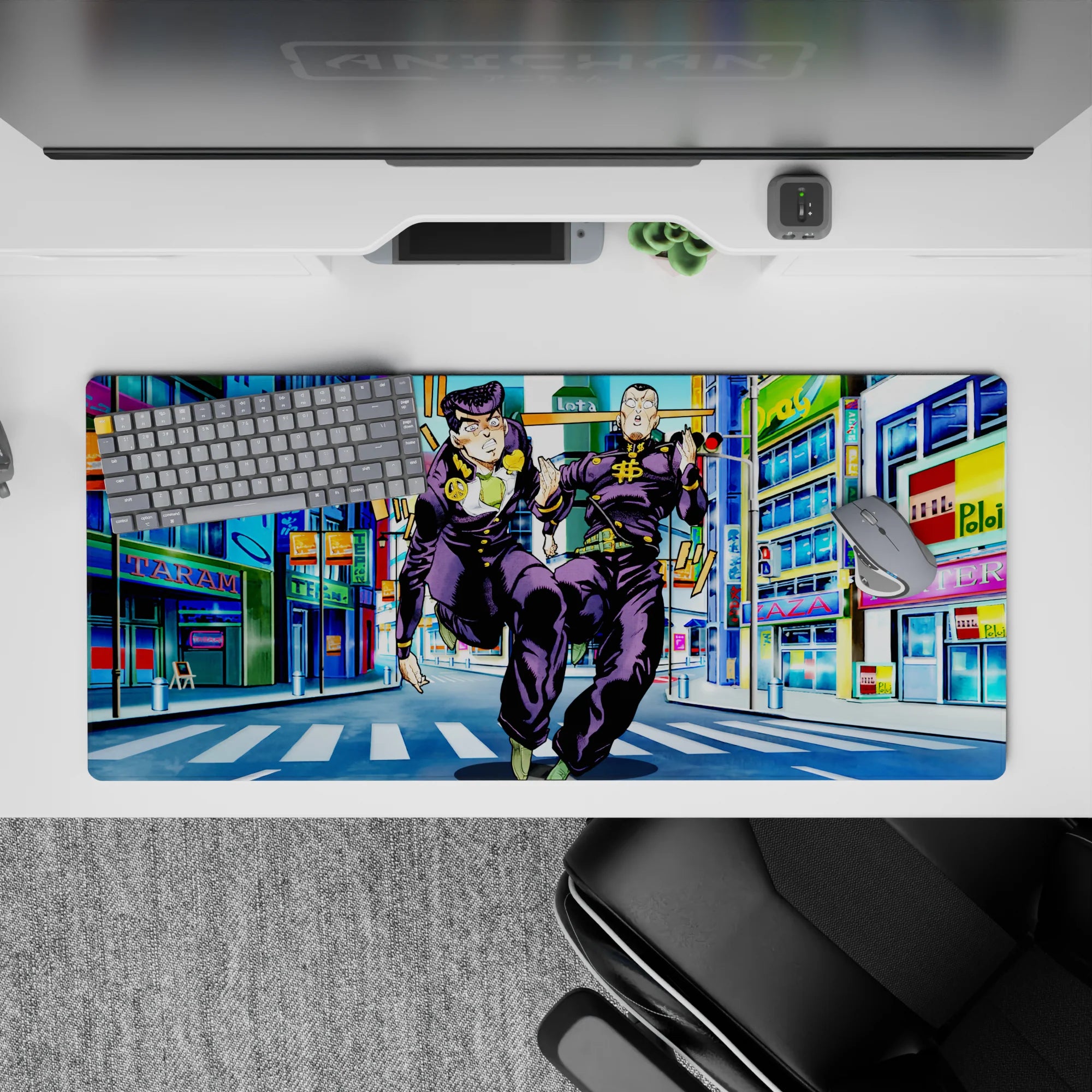 JoJo Deskmat | Mousepad | Deskpad - Diamond City Chase - AniChan