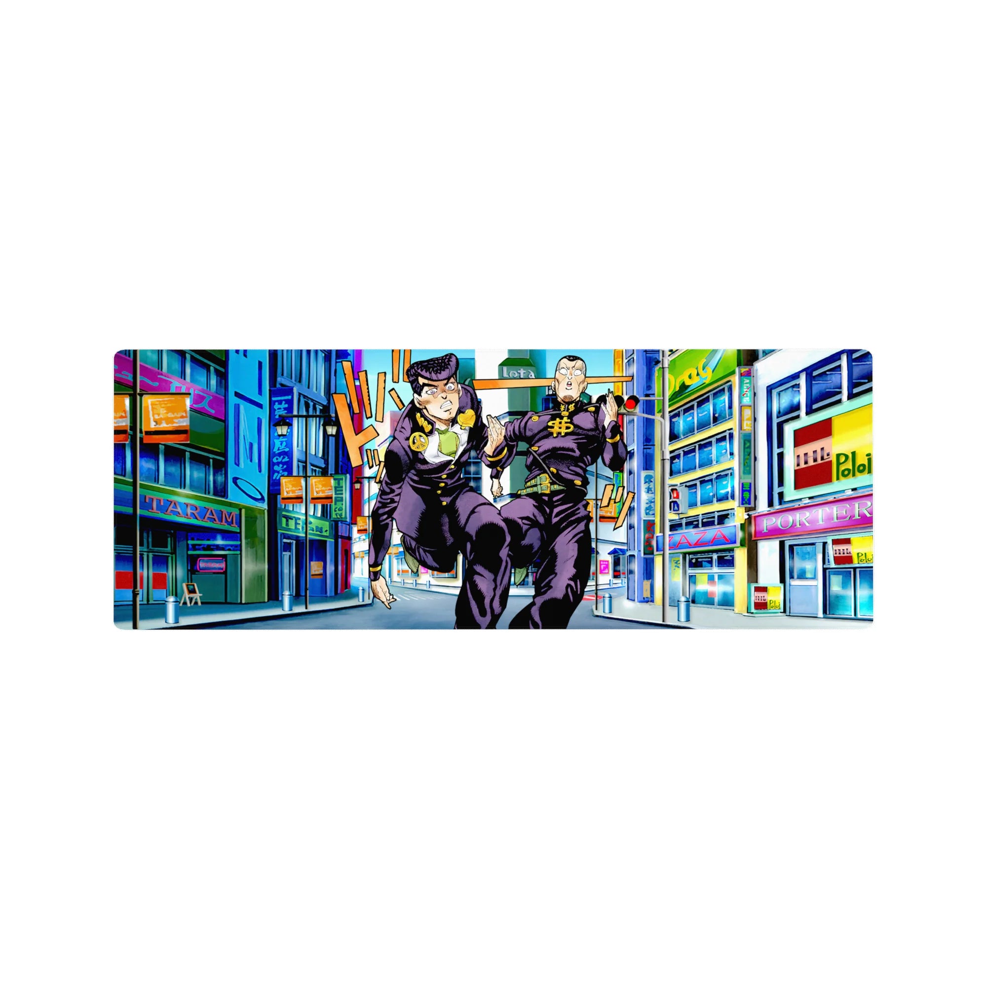 JoJo Deskmat | Mousepad | Deskpad - Diamond City Chase - AniChan