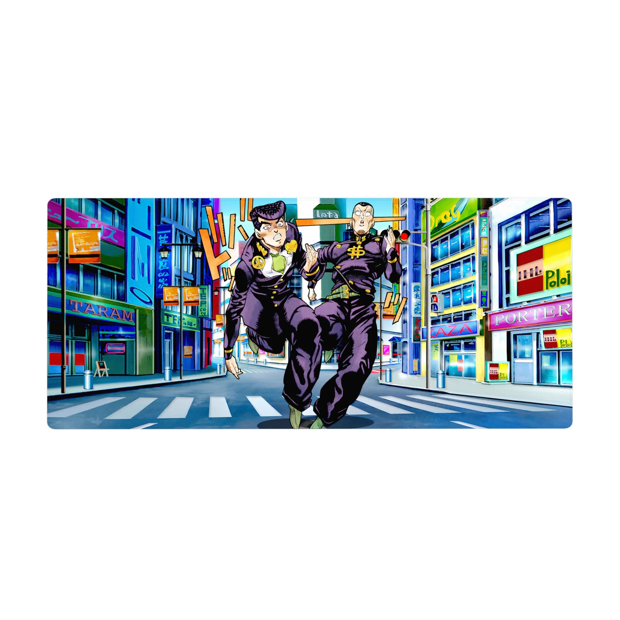 JoJo Deskmat | Mousepad | Deskpad - Diamond City Chase - AniChan