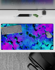 Geometry Abstract Deskmat | Mousepad | Deskpad - Neon Hive - AniChan