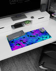 Geometry Abstract Deskmat | Mousepad | Deskpad - Neon Hive - AniChan