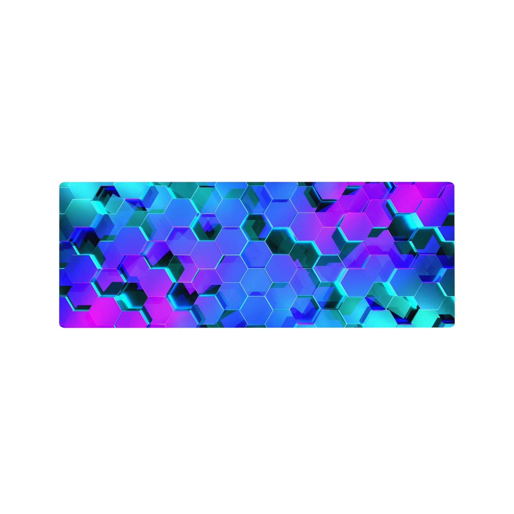 Geometry Abstract Deskmat | Mousepad | Deskpad - Neon Hive - AniChan