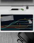 Geometry Abstract Deskmat | Mousepad | Deskpad - Tech Pathways - AniChan