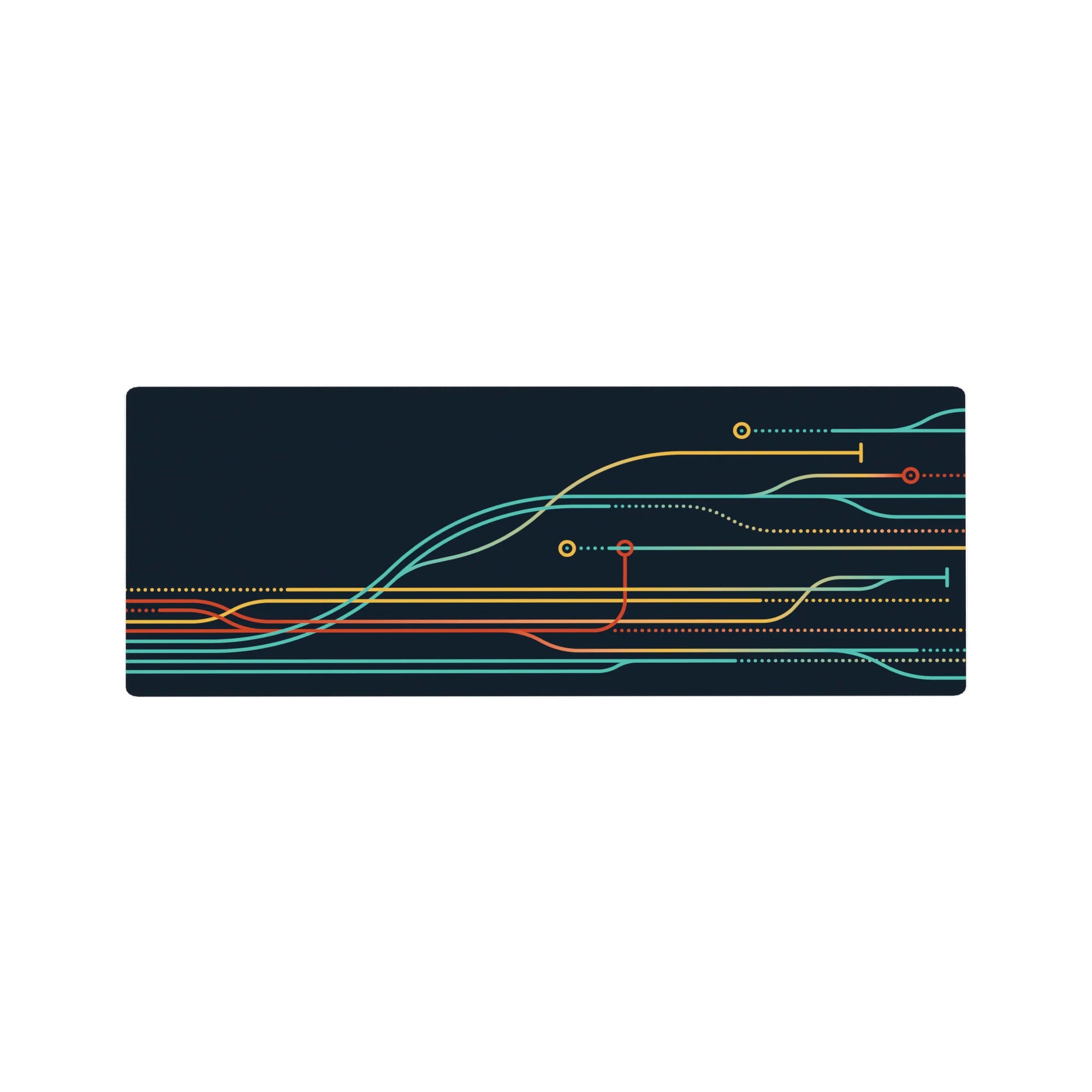 Geometry Abstract Deskmat | Mousepad | Deskpad - Tech Pathways - AniChan