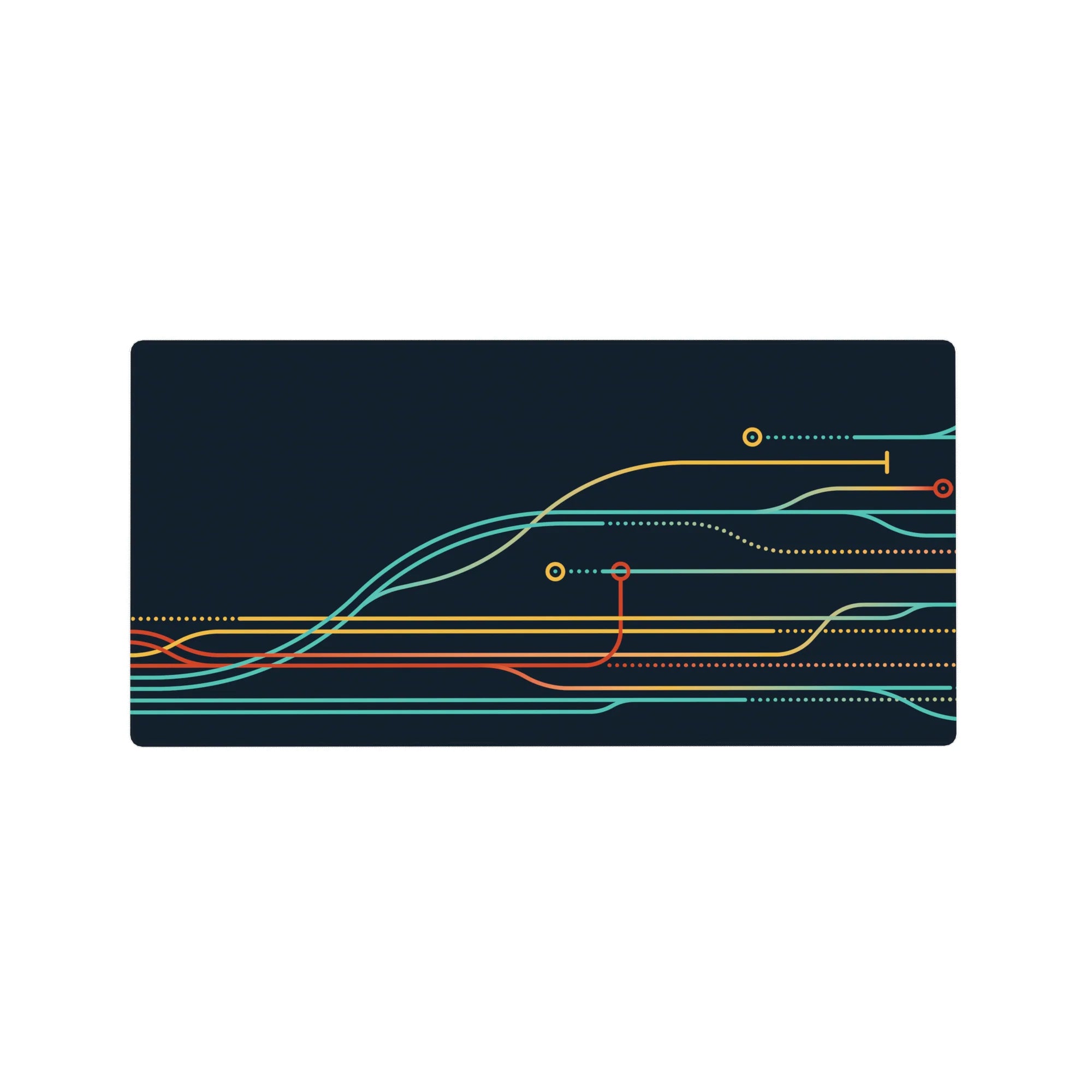 Geometry Abstract Deskmat | Mousepad | Deskpad - Tech Pathways - AniChan