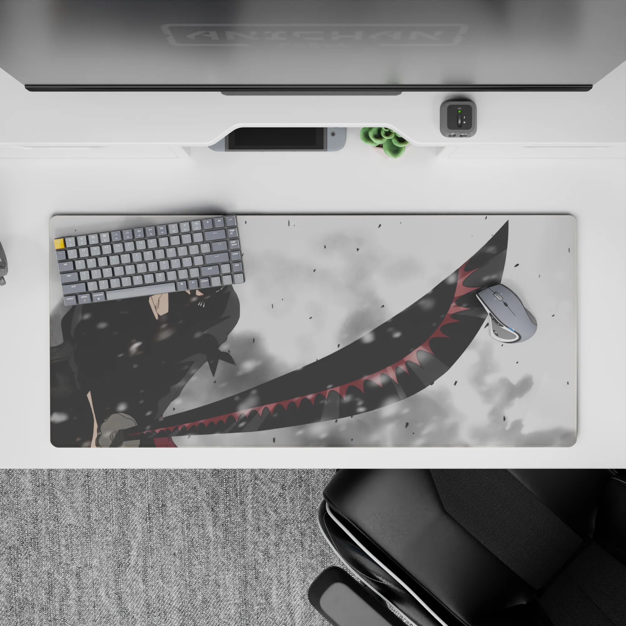 One Piece Deskmat | Mousepad | Deskpad - Zoro's Deadly Focus - AniChan