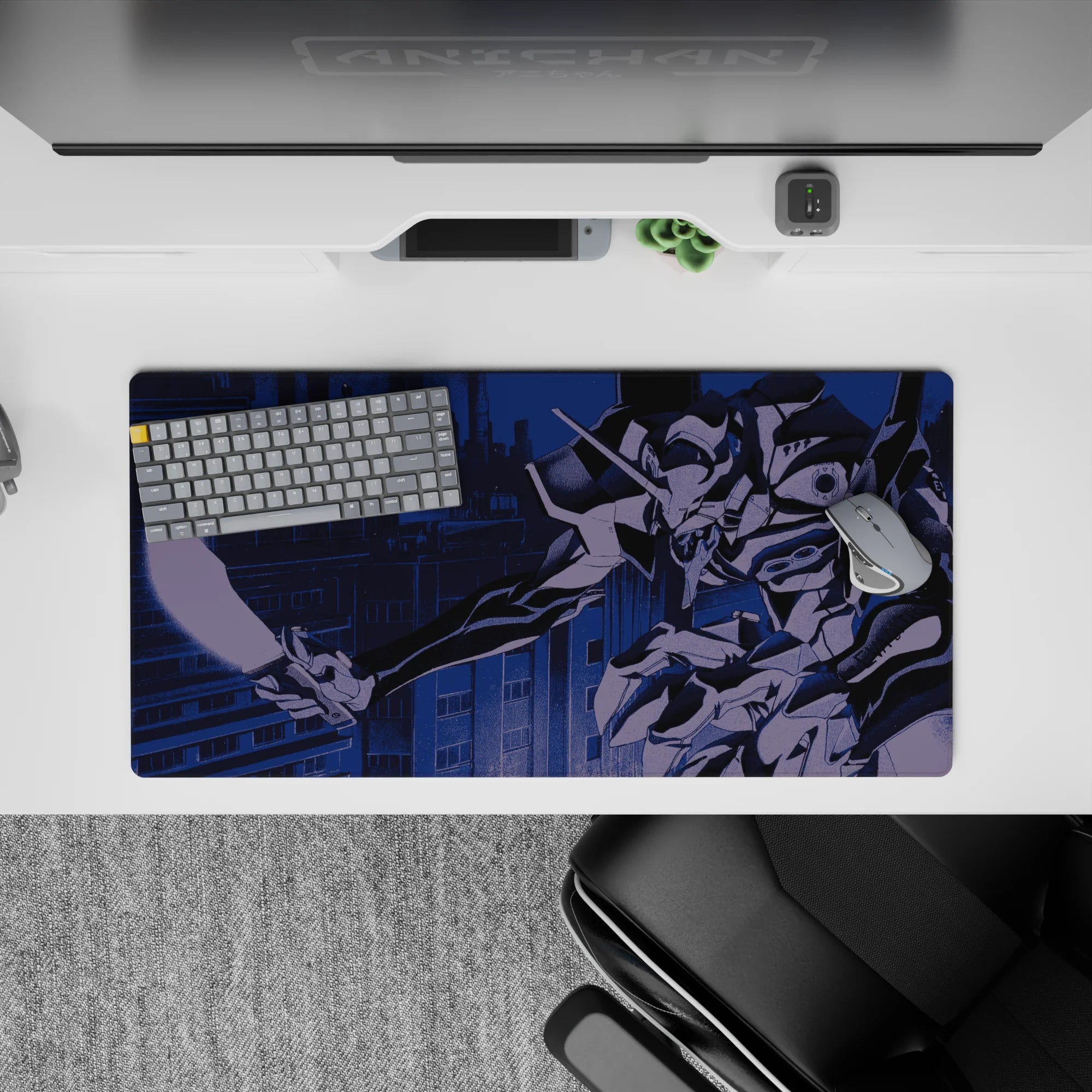 Evangelion - Anime Mouse Pad and Desk Pad - Eva Unit-01 Night Strike - AniChan