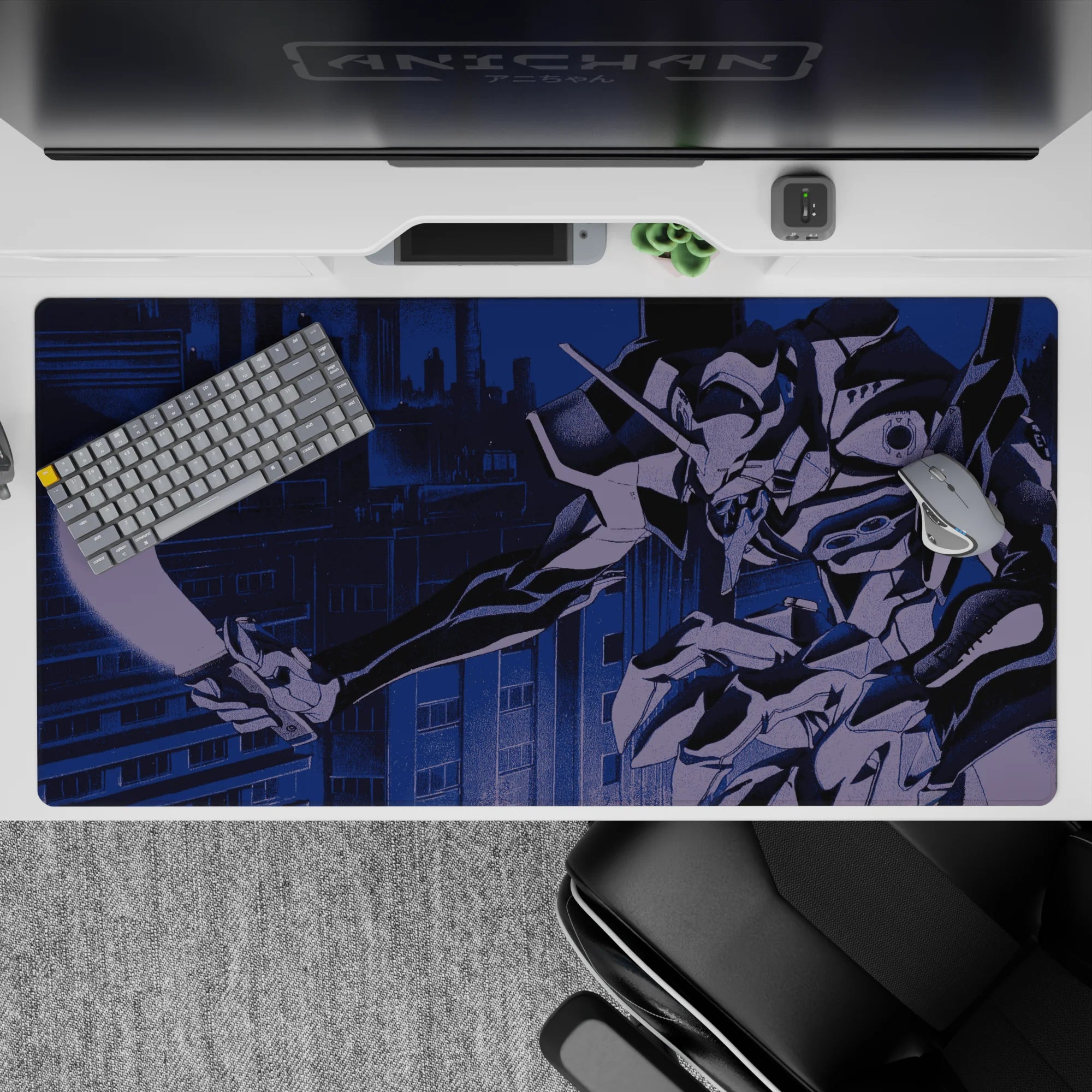 Evangelion - Anime Mouse Pad and Desk Pad - Eva Unit-01 Night Strike - AniChan