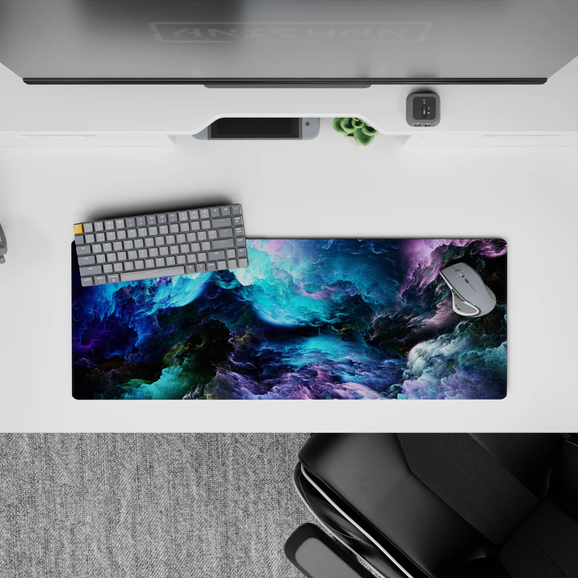 Abstract Deskmat | Mousepad | Deskpad - Cosmic Cascade - AniChan