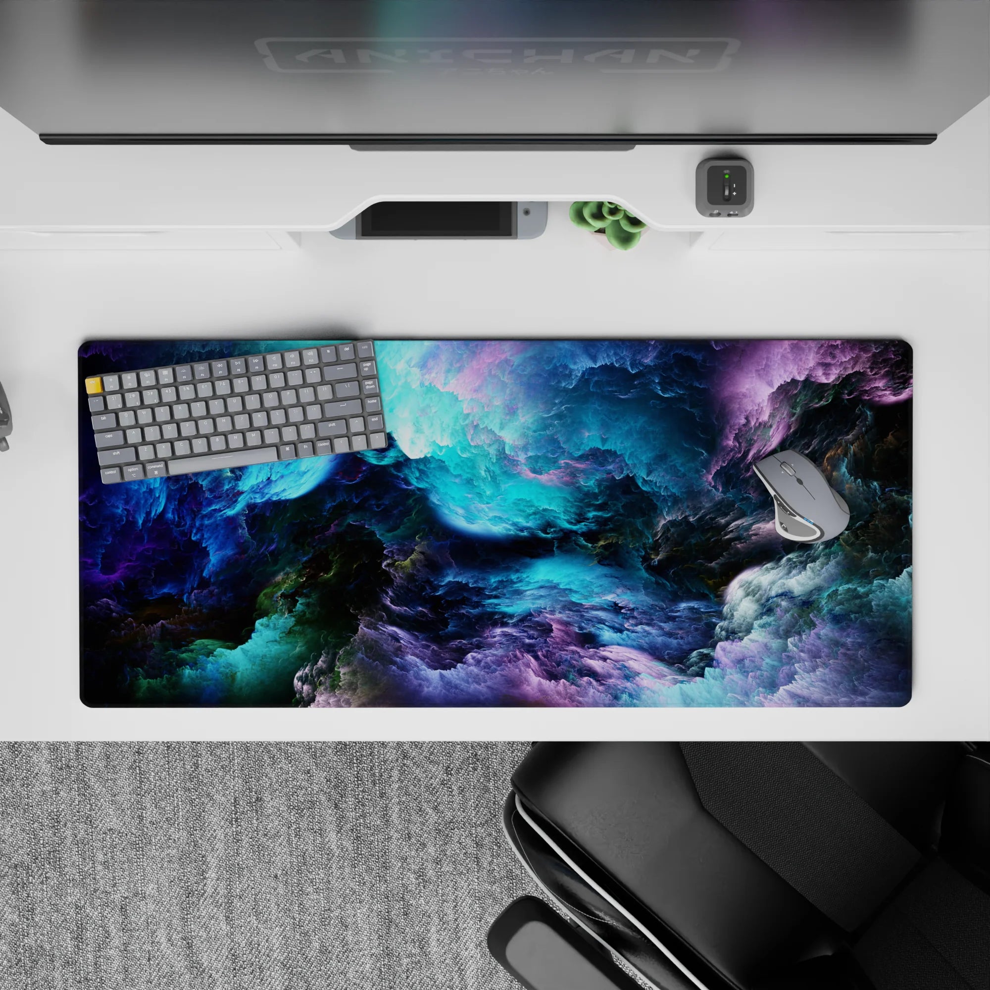 Abstract Deskmat | Mousepad | Deskpad - Cosmic Cascade - AniChan