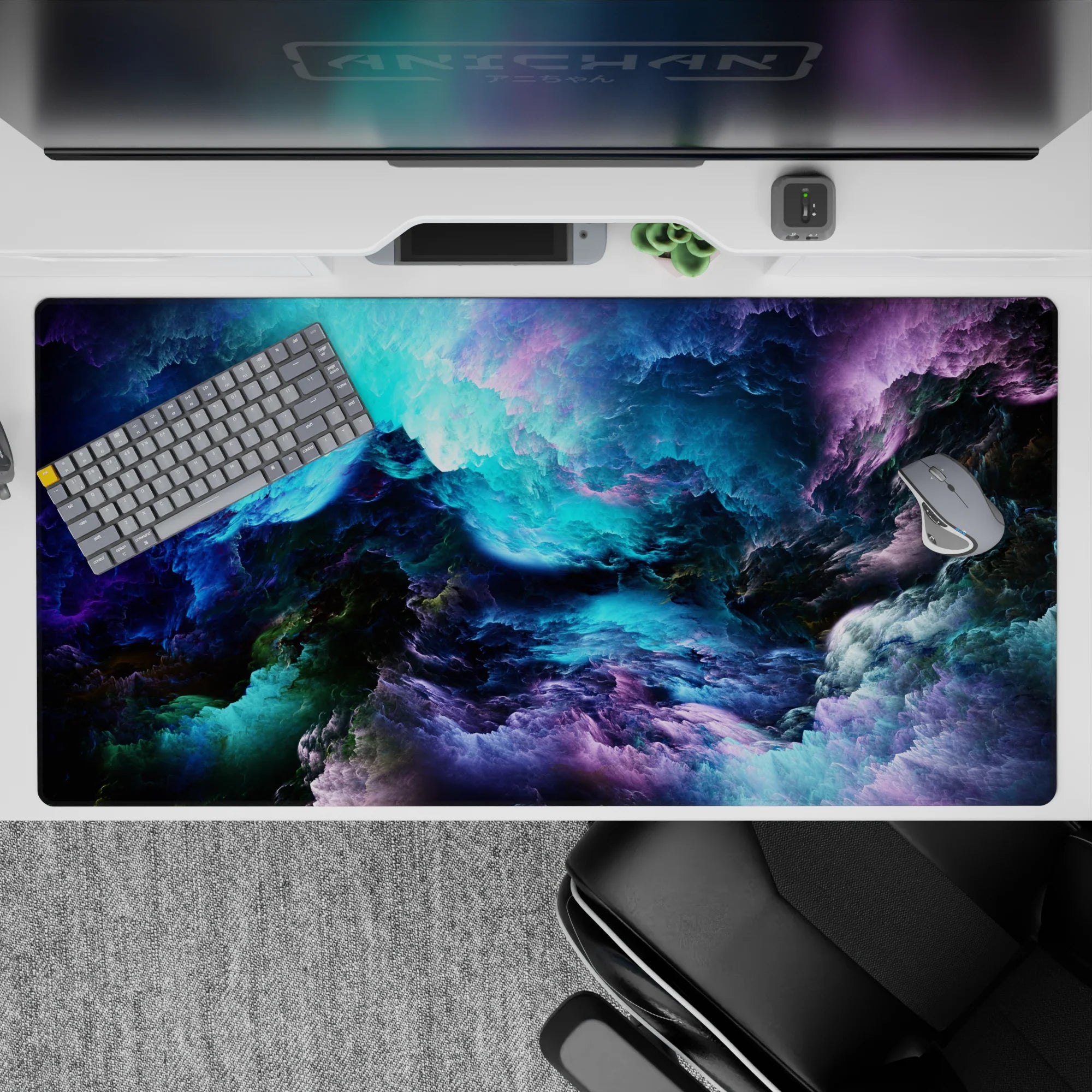 Abstract Deskmat | Mousepad | Deskpad - Cosmic Cascade - AniChan