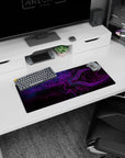 Abstract Deskmat | Mousepad | Deskpad - Neon Circuit Flow - AniChan