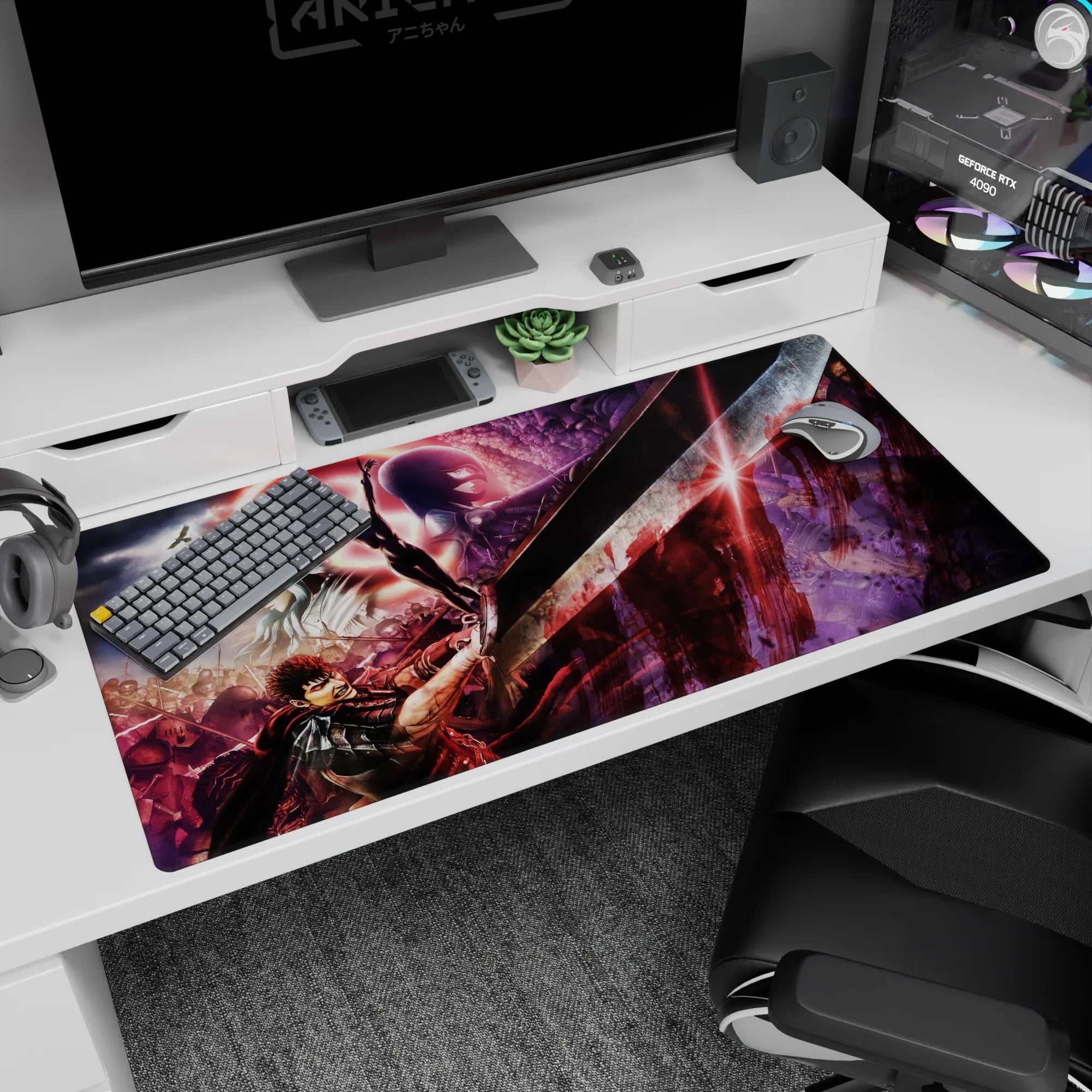 Berserk Deskmat | Mousepad | Deskpad - Eclipse Sacrifice - AniChan