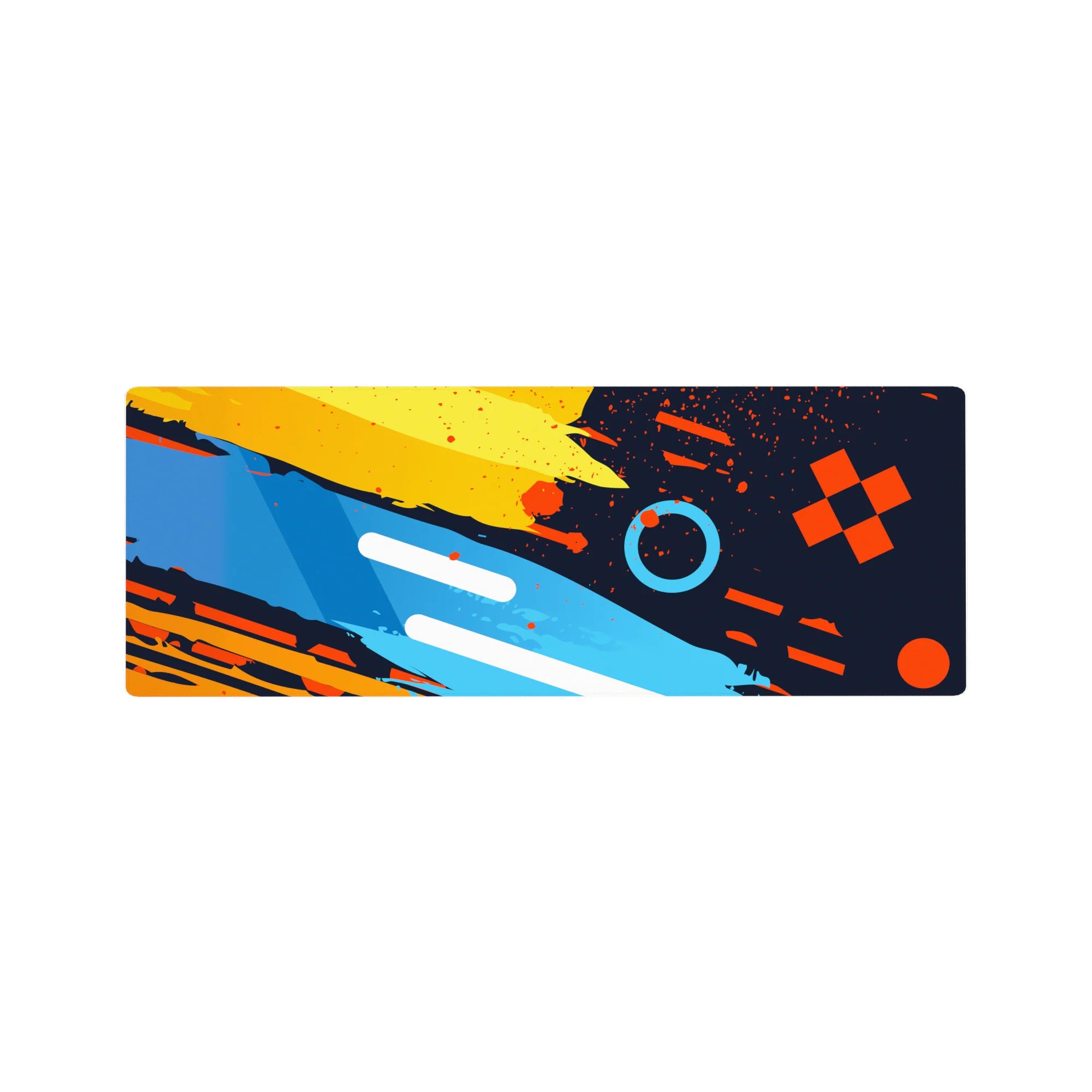 Abstract Deskmat | Mousepad | Deskpad - Color Splash Energy - AniChan