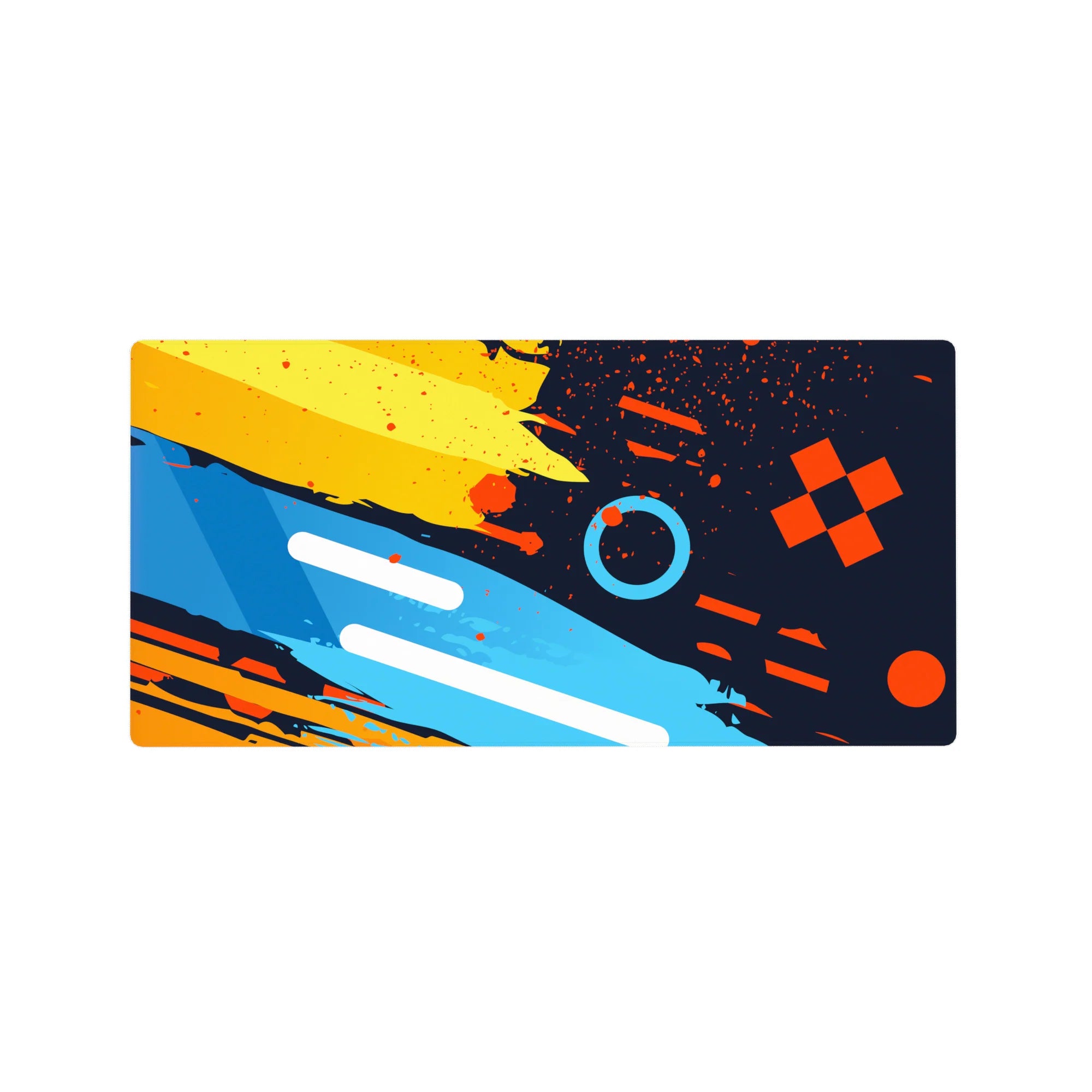 Abstract Deskmat | Mousepad | Deskpad - Color Splash Energy - AniChan