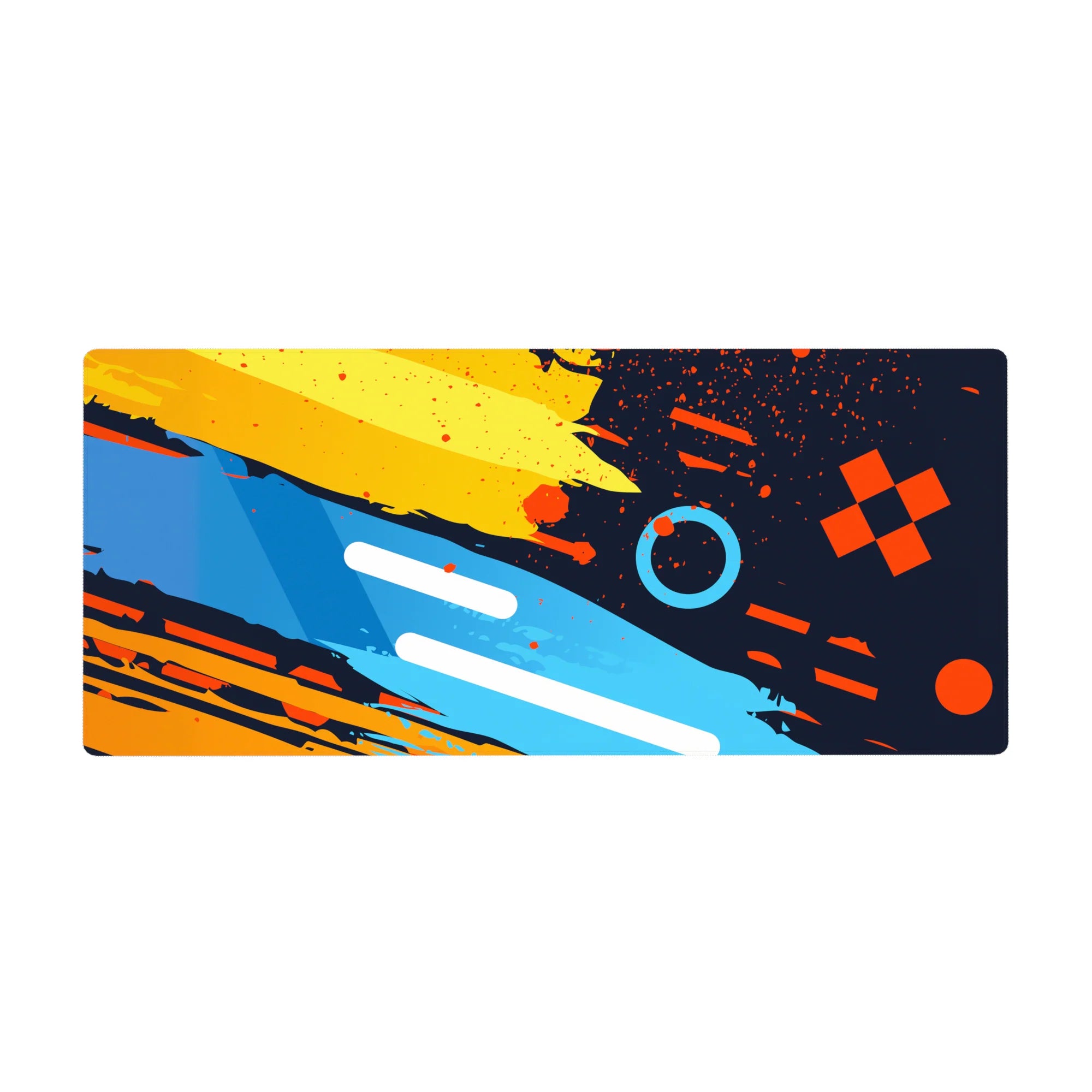 Abstract Deskmat | Mousepad | Deskpad - Color Splash Energy - AniChan