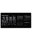 Evangelion - Anime Mouse Pad and Desk Pad - Eva Unit-01 Blueprint - AniChan