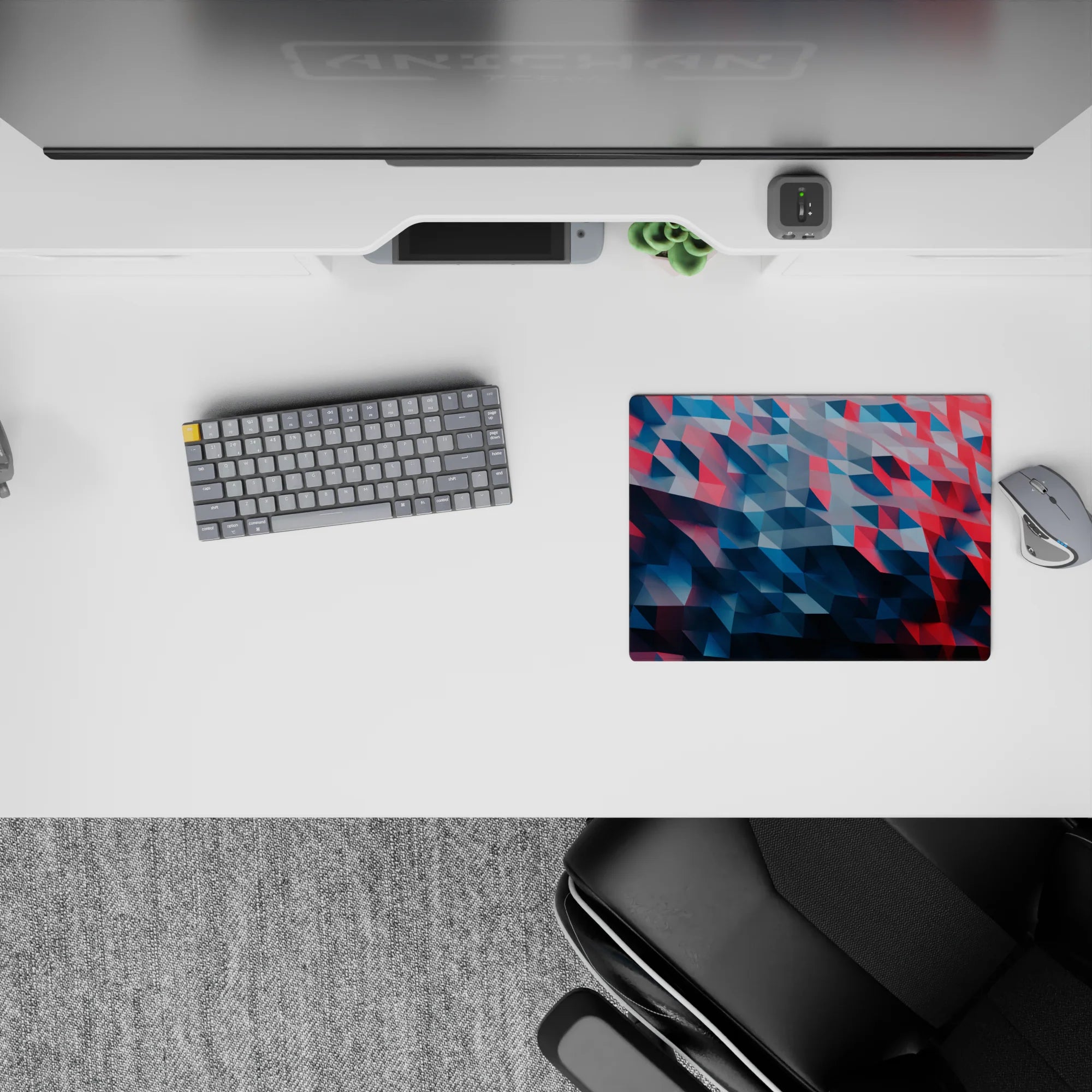 Geometry Abstract Deskmat | Mousepad | Deskpad - Waves of Geometry - AniChan