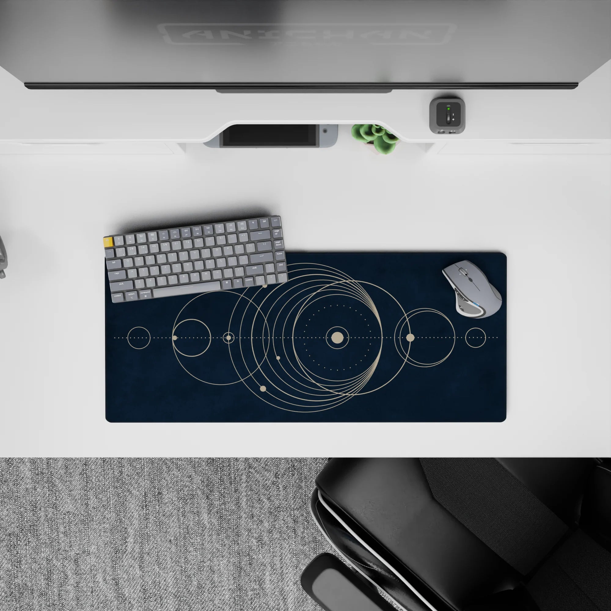 Abstract Deskmat | Mousepad | Deskpad - Celestial Orbit - AniChan