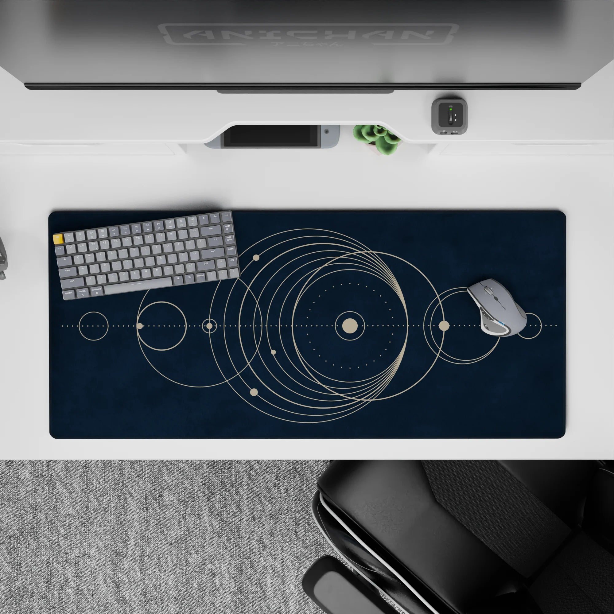 Abstract Deskmat | Mousepad | Deskpad - Celestial Orbit - AniChan