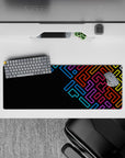 Geometry Abstract Deskmat | Mousepad | Deskpad - Neon Maze - AniChan