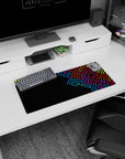 Geometry Abstract Deskmat | Mousepad | Deskpad - Neon Maze - AniChan