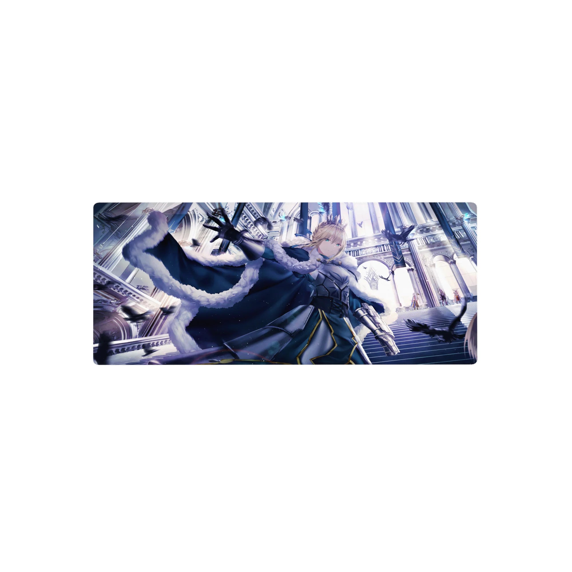 Fate Grand Order Deskmat | Mousepad | Deskpad - Saber&#39;s Royal Resolve - AniChan