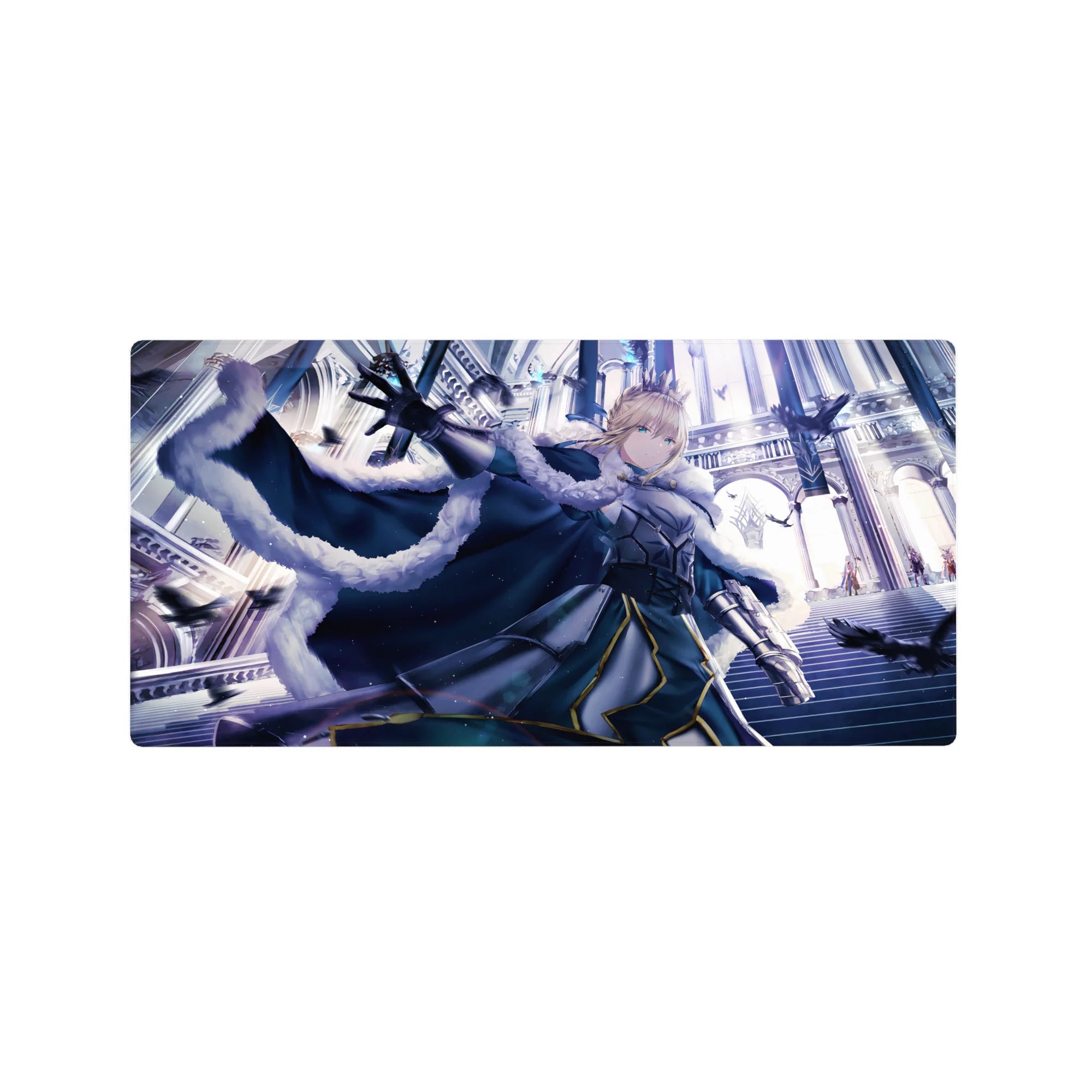 Fate Grand Order Deskmat | Mousepad | Deskpad - Saber&#39;s Royal Resolve - AniChan