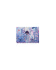 Classic anime mouse pad 14x10 inches with neon city bridge, bubbles, ribbons, and pastel clouds.