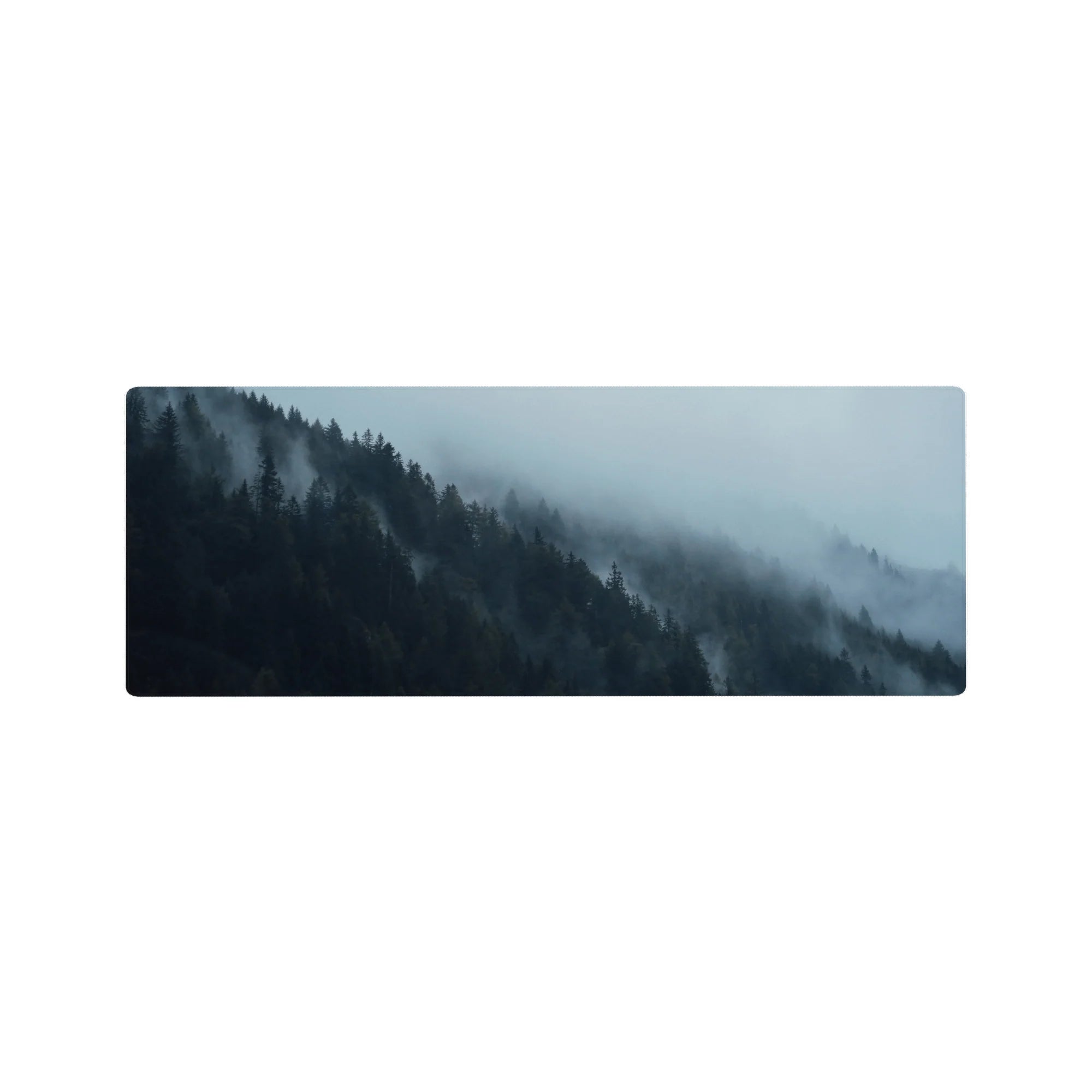 Nature Landscapes Deskmat | Mousepad | Deskpad - Misty Wilderness