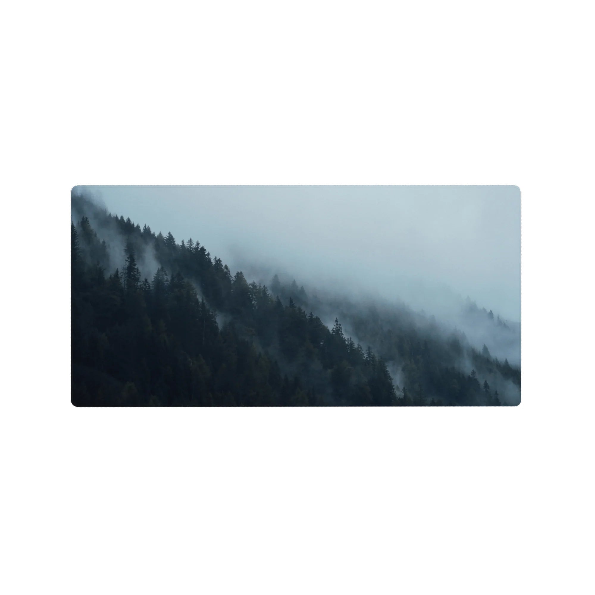 Nature Landscapes Deskmat | Mousepad | Deskpad - Misty Wilderness