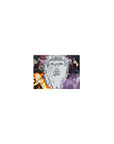 Classic anime mouse pad 14x10 inches with Naruto vs Sasuke and Madara vs Hashirama stone face art.