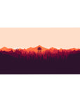 Vector Landscapes Deskmat | Mousepad | Deskpad - Sunset Watchtower