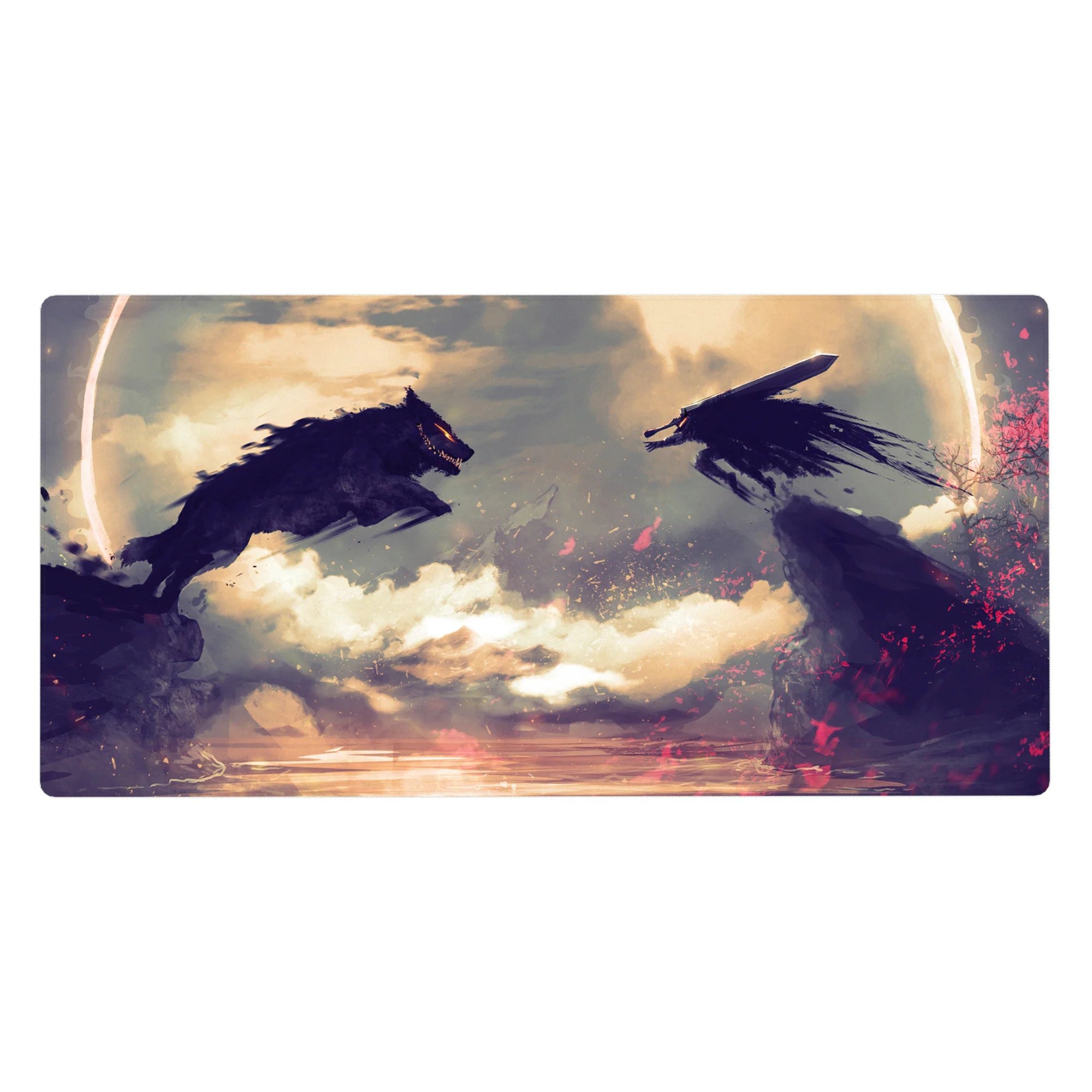 Berserk Deskmat | Mousepad | Deskpad - Confronting the Beast - AniChan