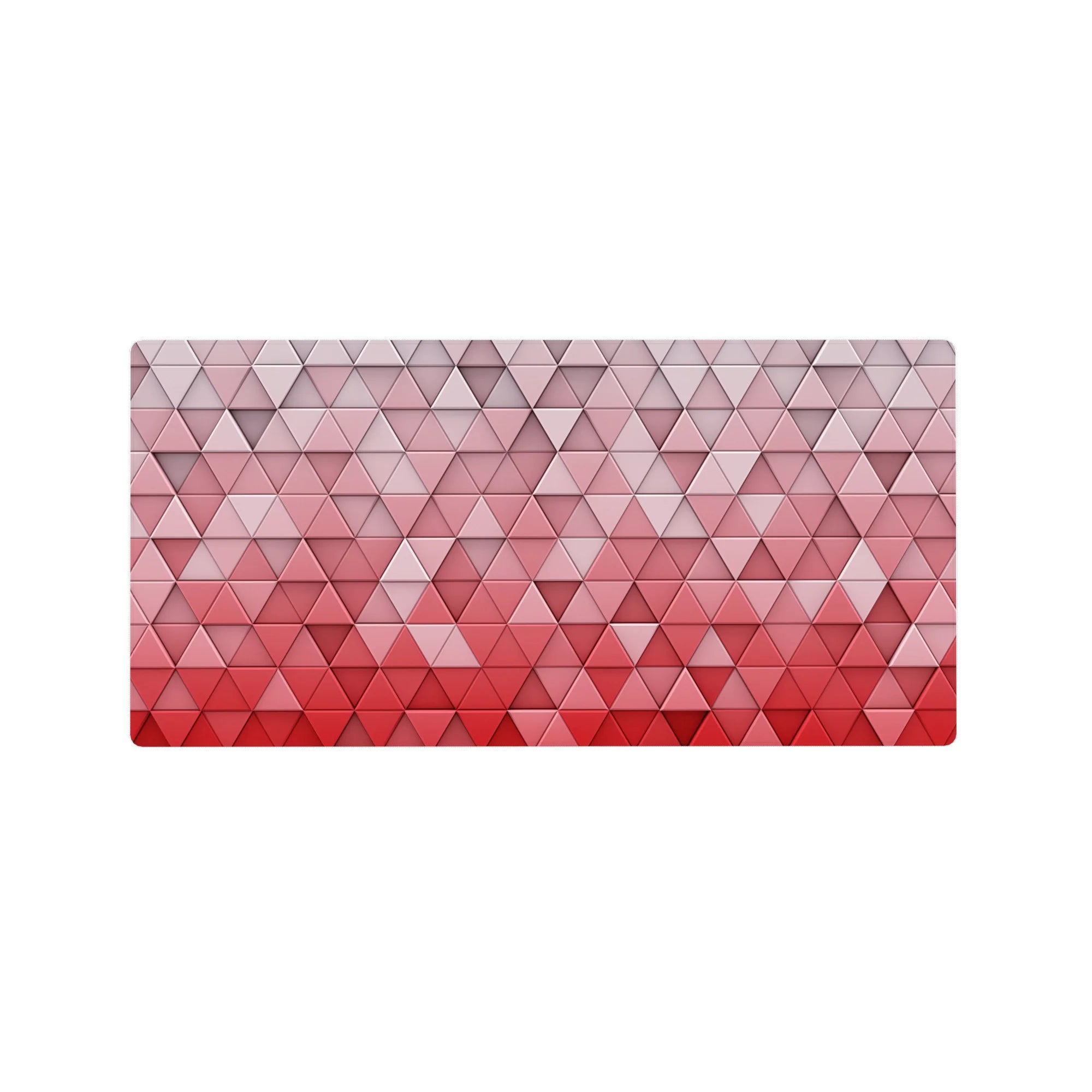 Geometry Abstract Deskmat | Mousepad | Deskpad - Crimson Gradient Geometry - AniChan