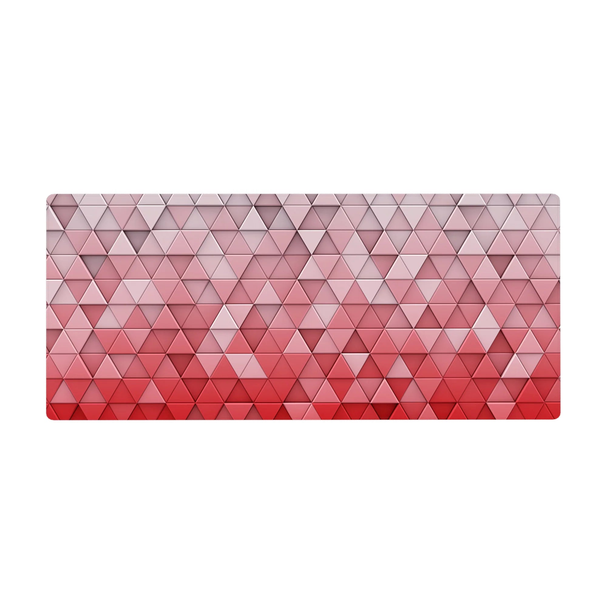 Geometry Abstract Deskmat | Mousepad | Deskpad - Crimson Gradient Geometry - AniChan