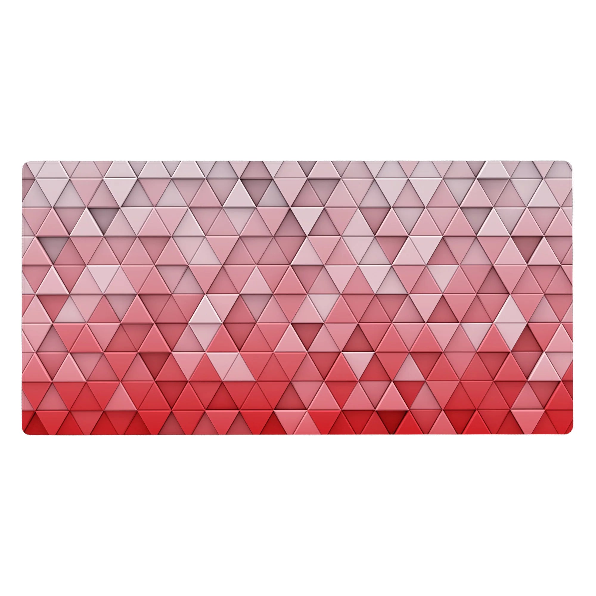 Geometry Abstract Deskmat | Mousepad | Deskpad - Crimson Gradient Geometry - AniChan