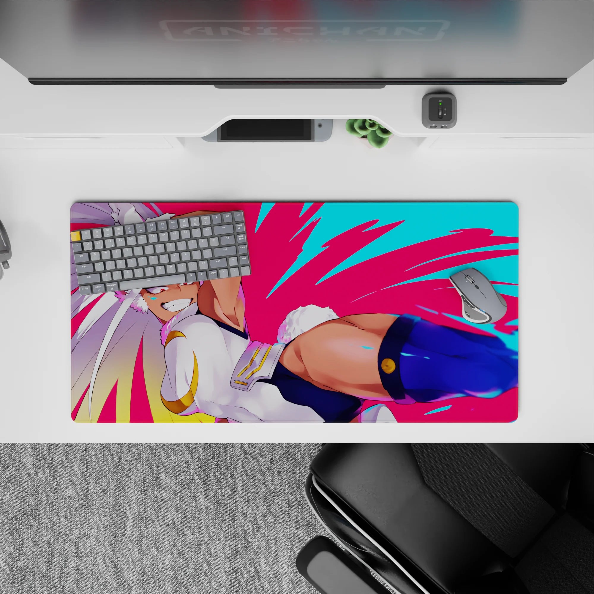 My Hero Academia Deskmat | Mousepad | Deskpad - Power Kick Hero - AniChan